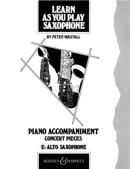 Learn as you play Saxophone. Piano Accompaniment: Concert Pieces, Eb Alto Saxophone. 9790060064845