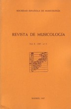 Revista de Musicología, vol. X, 1987, nº 3. 26241