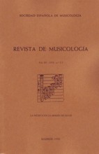 Revista de Musicología, vol. XV, 1992, nº 2-3: La música en la Abadía de Silos