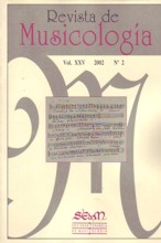 Revista de Musicología, vol. XXV, 2002, nº 2