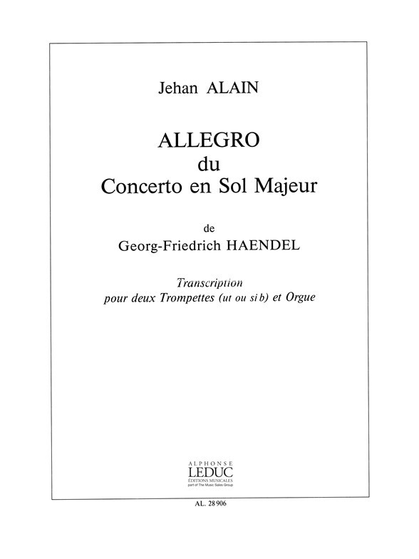 Allegro, 2 Trumpets and Organ