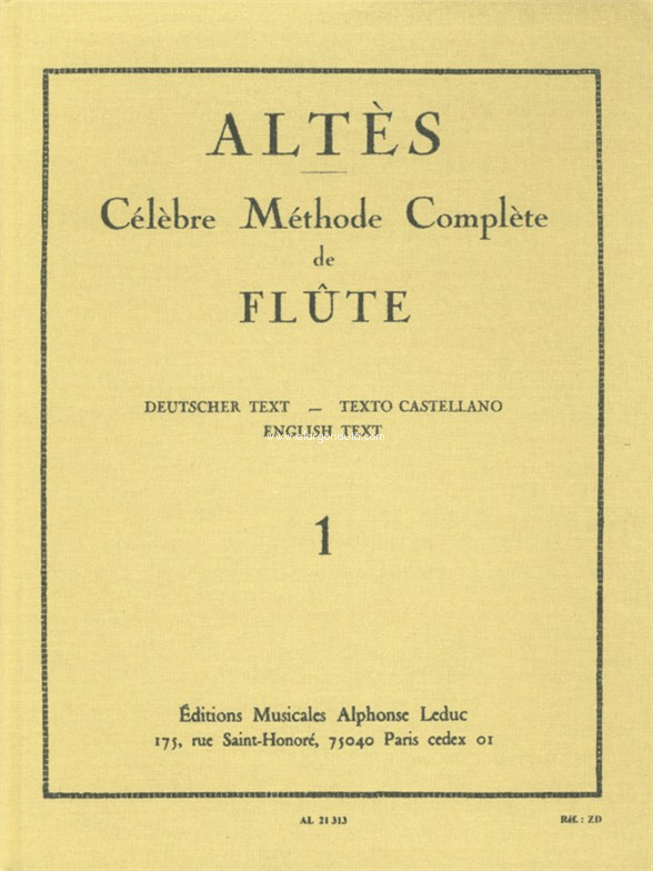 Célebre método completo de flauta, vol. 1