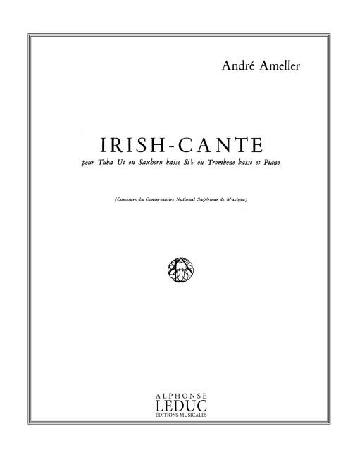 Irish-Cante: Tuba Ut ou Saxhorn Basse Sib ou Trombone Basse and Piano