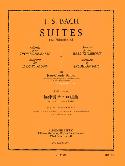 Suites For Solo Cello, Bass Trombone. 9790046259531