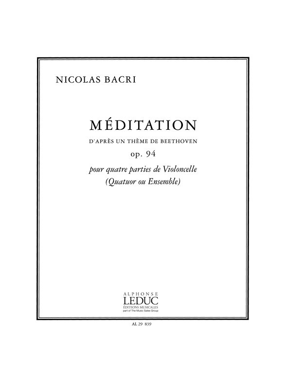Meditation Opus 94, 4 Cellos
