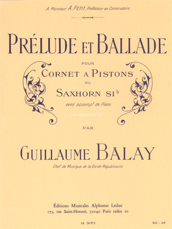 Prelude & Ballade, Trumpet and Piano. 9790046209758