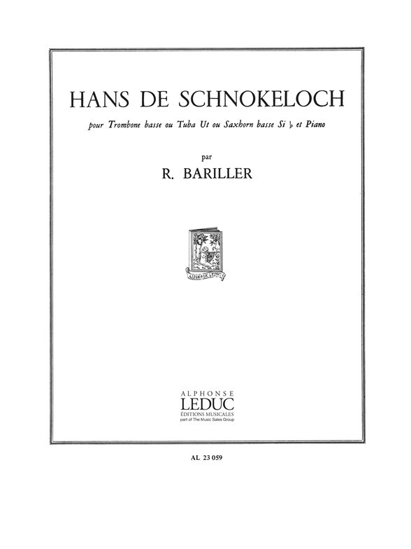 Hans de Schnokeloch, Tuba and Piano. 9790046230592