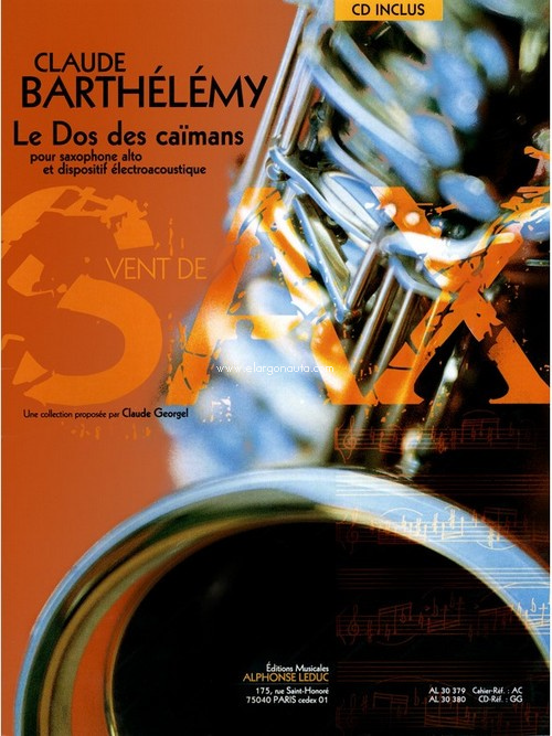 Dos Des Caïmans: Collection Vent De Sax, Saxophone E-Flat. 9790046303791