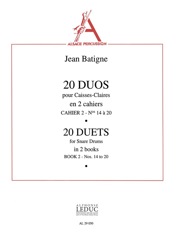 20 Duets for Snare Drums, Book 2: Nos. 14 to 20