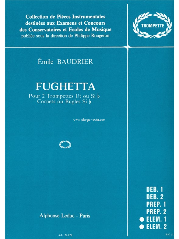 Fughetta, 2 Trumpets and Piano. 9790046270789
