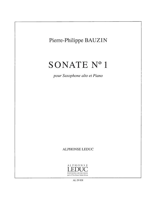 Sonate N01, Saxophone E-Flat and Piano