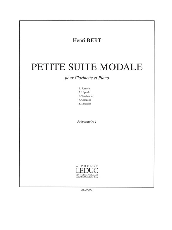 Petite Suite Modale, Clarinet and Piano