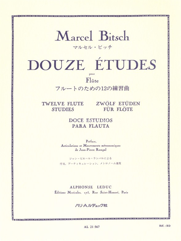 12 Etudes, Flute. 9790046215674