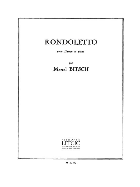 Rondoletto, Bassoon and Piano