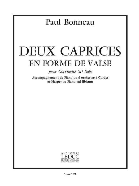 2 Caprices En Forme De Valse, Clarinet and Piano. 9790046274312