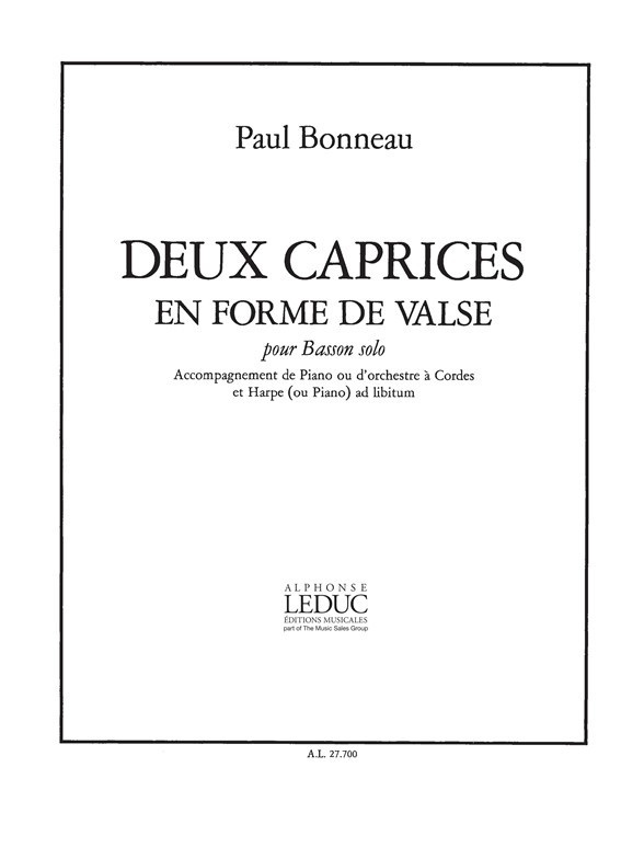 2 Caprices En Forme De Valse, Bassoon and Piano