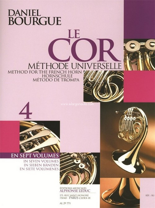Le Cor, vol. 4 (Método de trompa). 9790046297717
