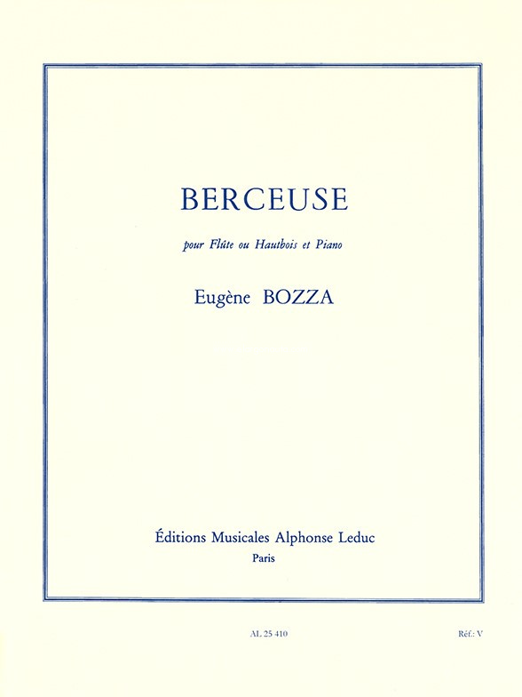 Berceuse, Flute [Oboe] and Piano. 9790046254109