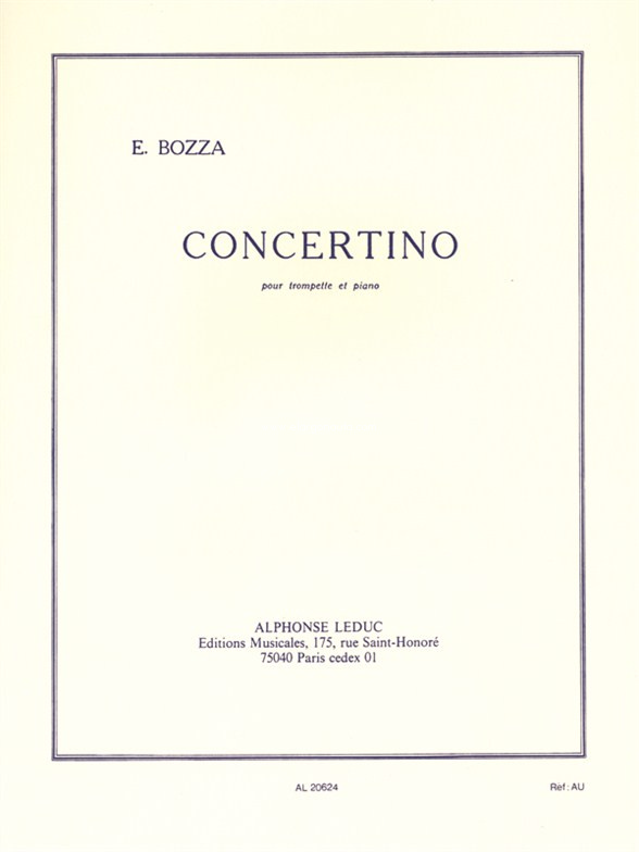 Concertino For Trumpet And Piano, Trumpet In C and Piano. 9790046206245