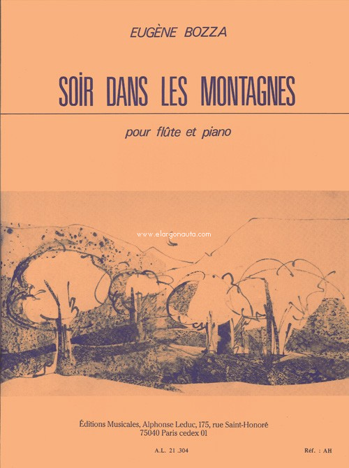 Soir Dans Les Montagnes, Flute and Piano. 9790046213045