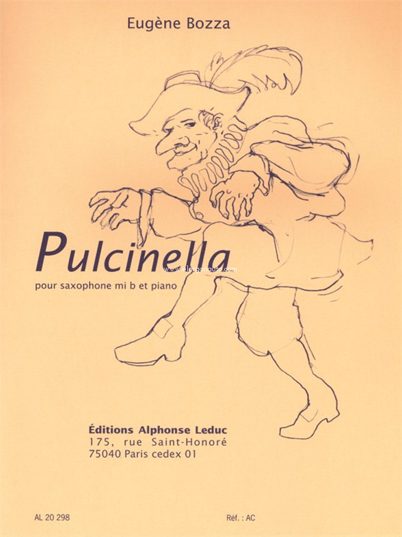 Pulcinella, op. 53, nº 1, pour saxophone Mi b et piano. 9790046202988