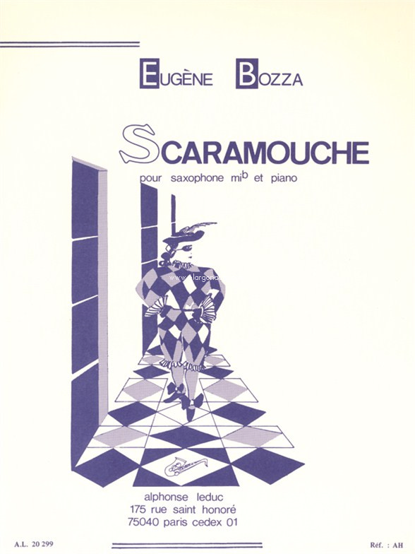 Scaramouche, op. 53, nº 2, pour saxophone Mi b et piano. 9790046202995