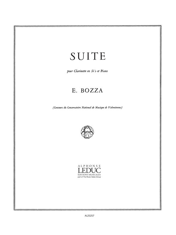 Suite Pour Clarinette Et Piano, Clarinet and Piano