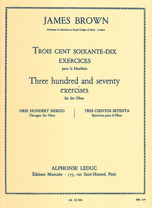 Trescientos setenta ejercicios para el oboe