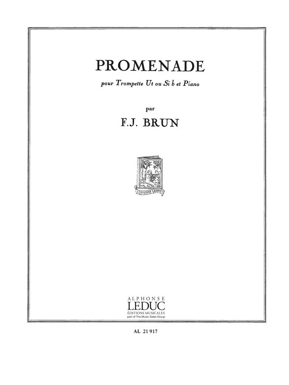 Promenade, Trumpet In C or B-Flat and Piano