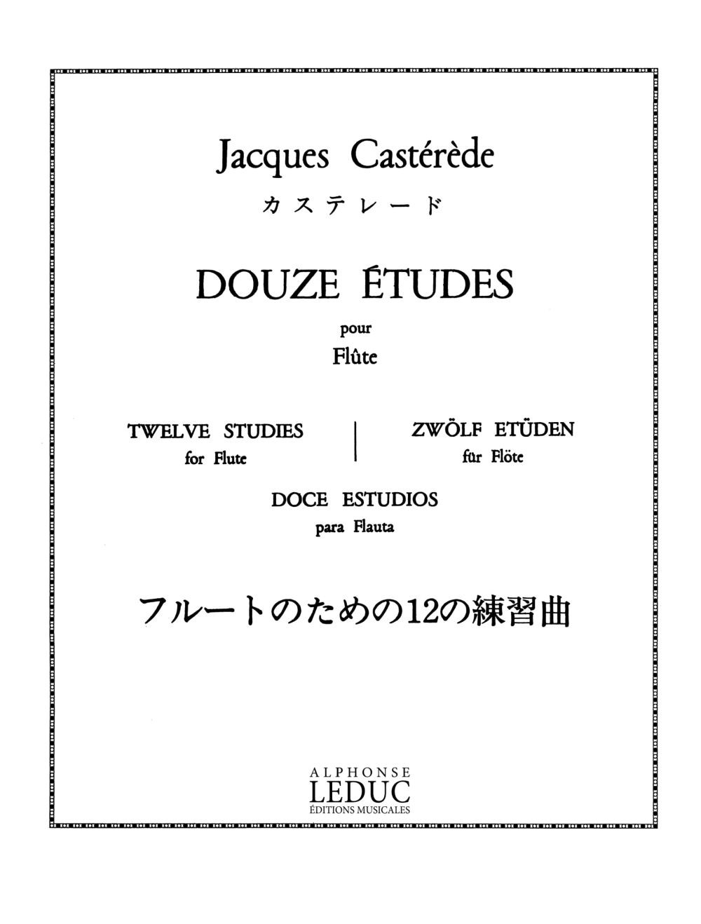 12 Etudes, Flute. 9790046231391