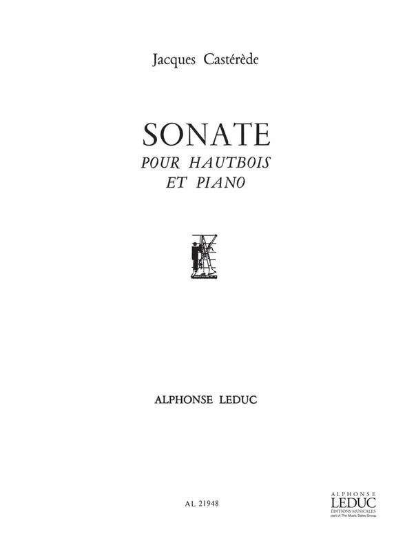 Sonate pour hautbois et piano. 9790046219481