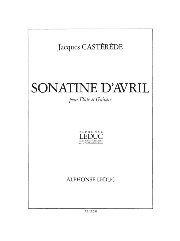 Sonatine D'Avril, Flute and Guitar