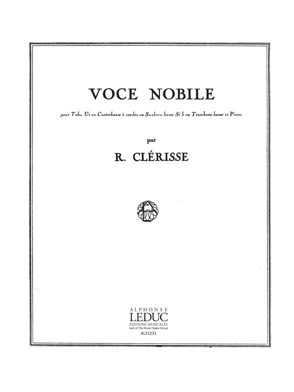 Voce nobile: C or B flat, Tuba and Piano