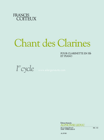 Chant Des Clarines, Clarinet and Piano