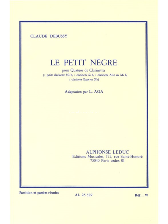 Le Petit Nègre, 4 Clarinets. 9790046255298