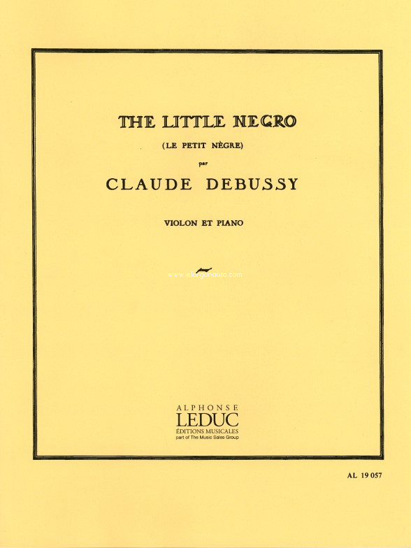 Le Petit Nègre, Violin and Piano. 9790046190575