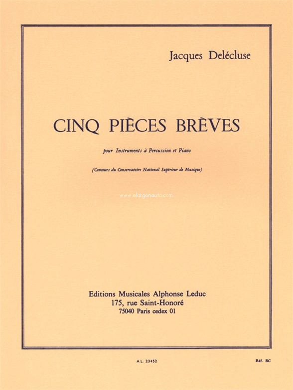 5 Pieces Breves, Percussions and Piano