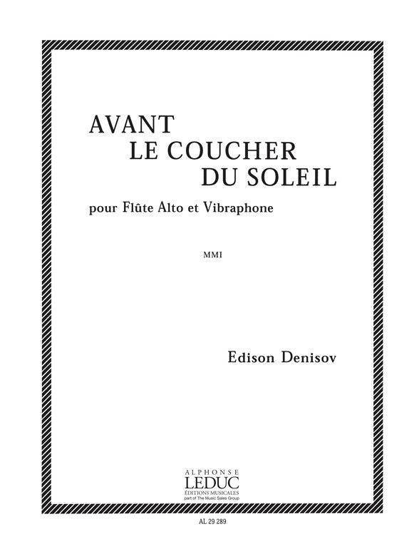 Avant le Coucher du Soleil, Alto Flute and Vibraphone