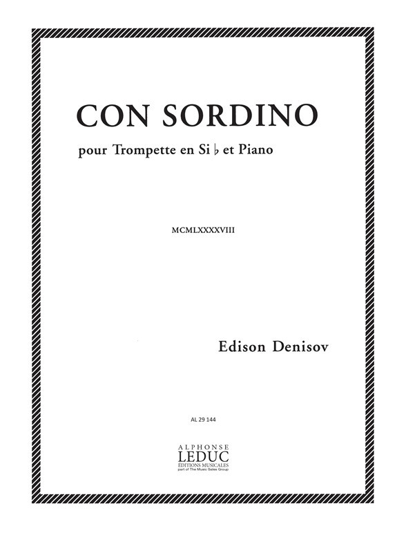 Con Sordino, Trumpet and Piano. 9790046291449