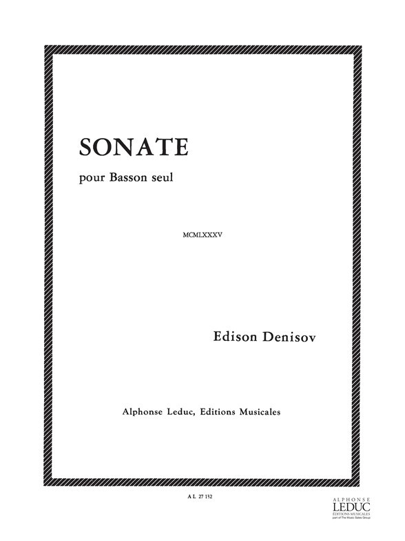 Sonate, Bassoon. 