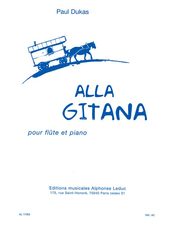 Alla gitana, pour flûte et piano. 9790046170638