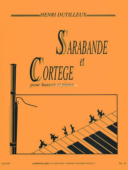 Sarabande et Cortege, pour basson et piano. 9790046200977