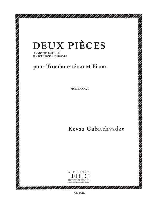 2 Pieces, Tenor Trombone and Piano