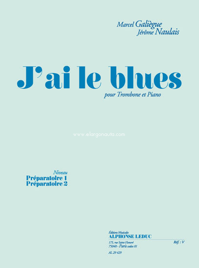 J'Ai Le Blues, Trombone and Piano