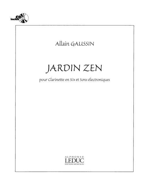Jardin Zen, Clarinet. 9790046297748