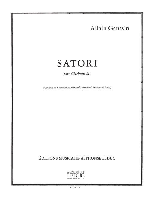 Satori, Clarinet B-Flat