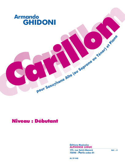 Carillon, Alto Saxophone and Piano