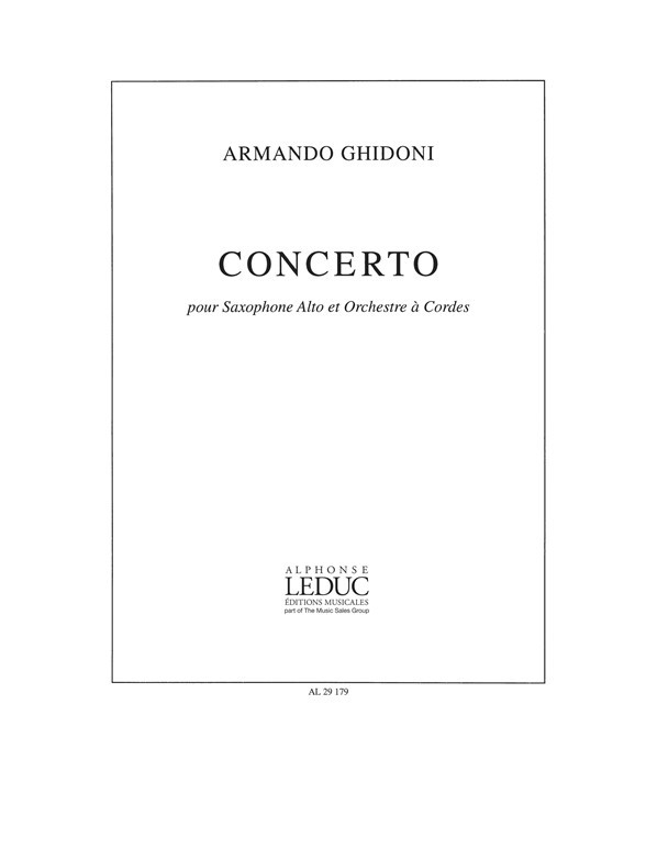 Concert, Alto Saxophone and Piano