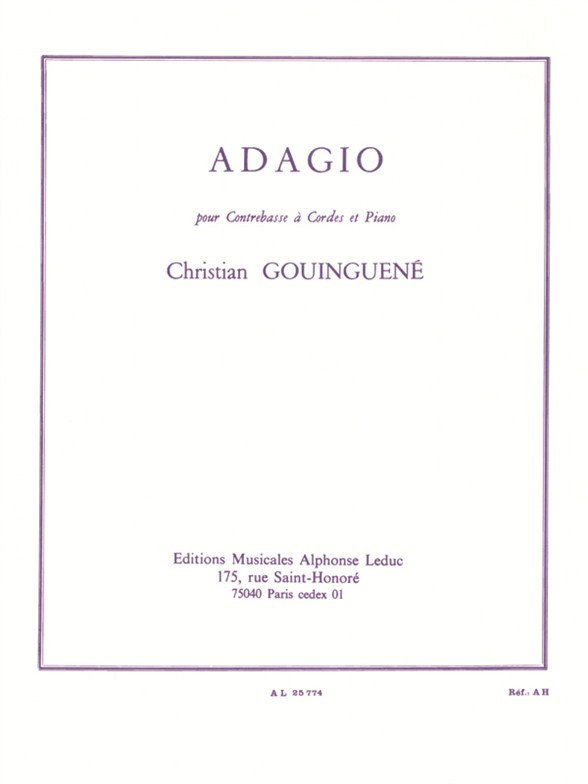 Adagio for Double Bass and Piano