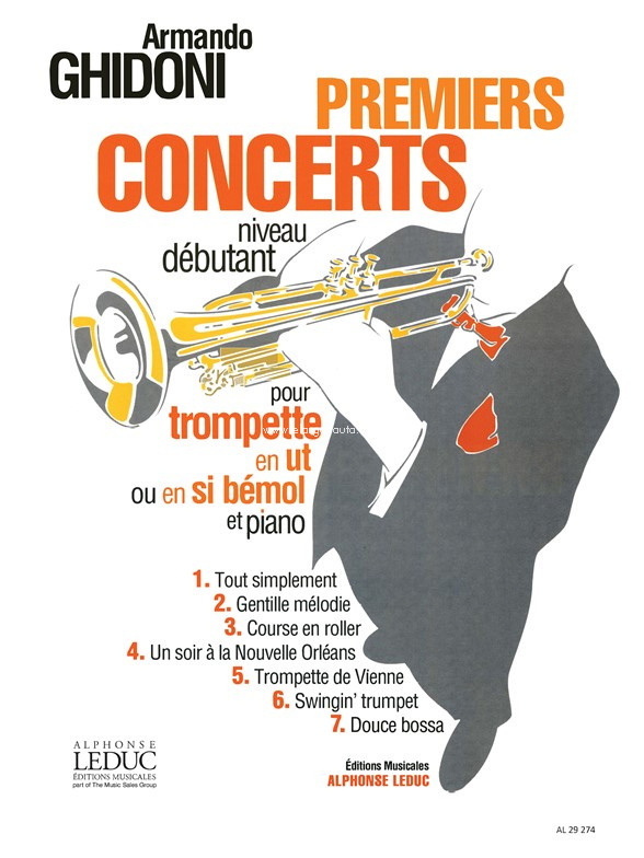 Premiers Concerts, Trumpet In C or B-Flat and Piano